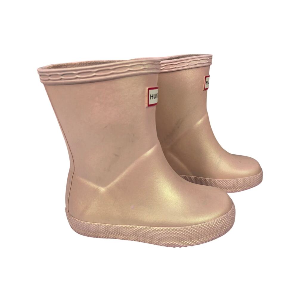 Hunter Kids Pink Rain Boots